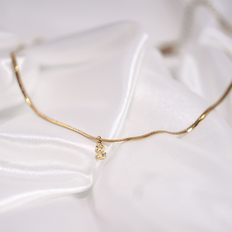 HER Initial Necklace