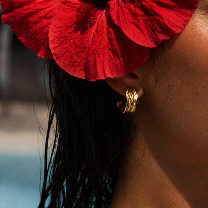 Liquid Gold Hoops